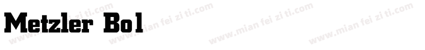 Metzler Bold Bold字体转换